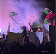 تجمع دانشجویان تهرانی در حمایت از خیزش دانشجویان آمریکا و اروپا